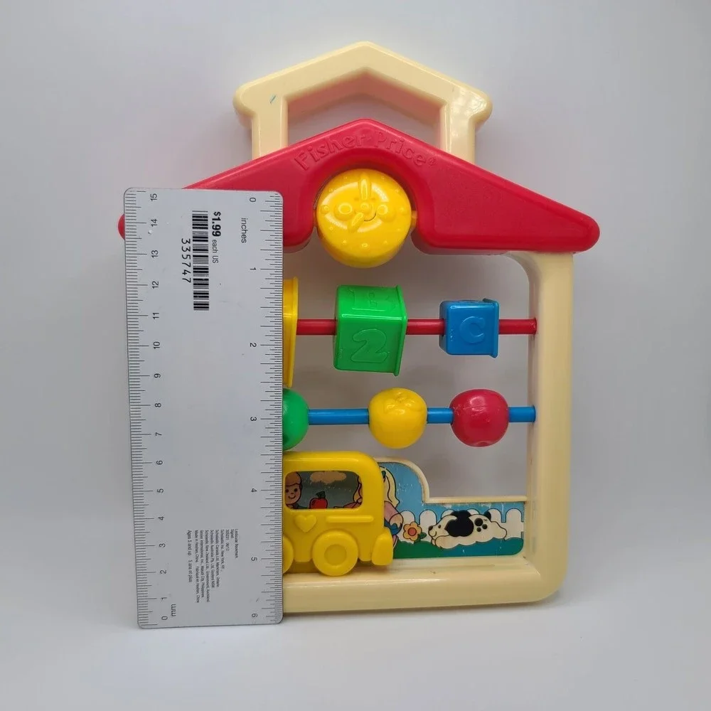 Fisher Price Discovery Beads School Vintage Toy #1062 Travel Size Nesting Cups